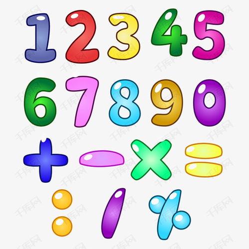 卡通數字矢量圖藝術字設計 千庫網引領數字動漫制作新潮流